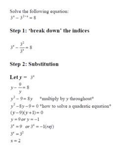 A-Math: Solving Indices Equation (Involving Common Base)